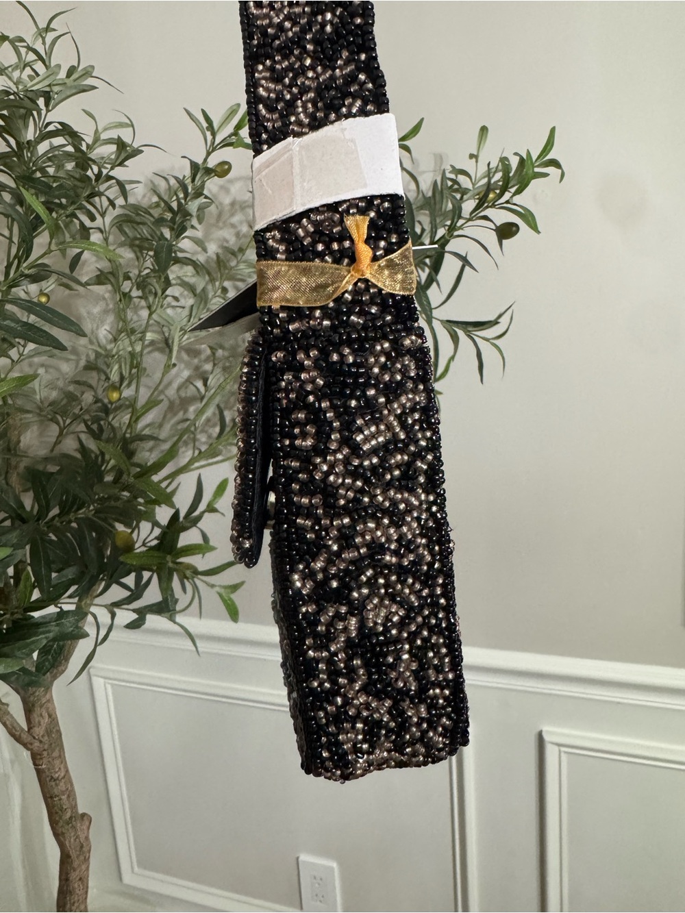 MADE IN INDIA beaded bats shoulder bag - Picture 4 of 6